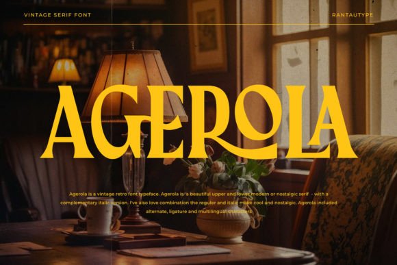 Agerola: A Typeface Blending Modern Elegance with Nostalgic Charm