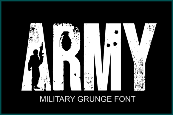 Army: A Military Grunge Font for Bold Designs