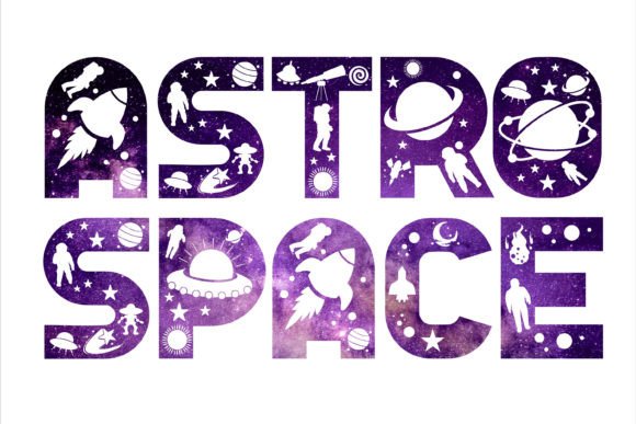 Astro Space: Cosmic Typography for Stellar Designs