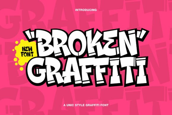Broken Graffiti: Urban Typography for Bold Designs