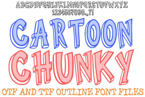 Cartoon Chunky: Bold, Playful Font for Creative Designs