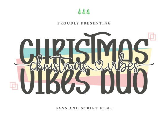 Christmas Vibes Duo: Festive Font Pairing for Holiday Designs