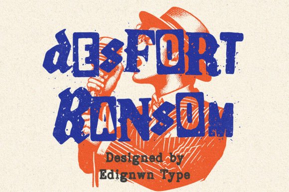 Desfort Ransom: A Bold Typeface for Rebellious Designs
