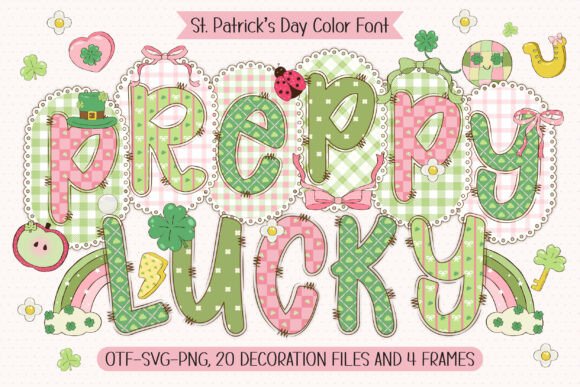 Discover Preppy Lucky: Your Charming St. Patrick's Day Color Font