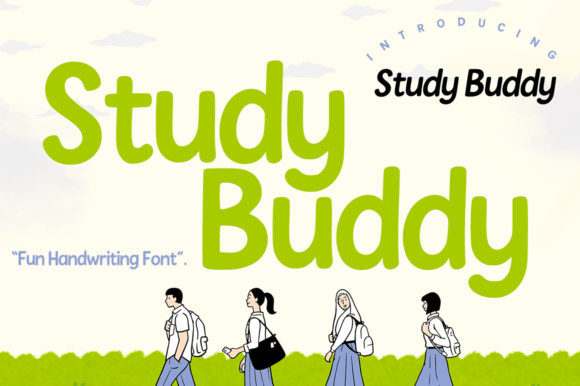 Discover the Joyful Typography of Study Buddy