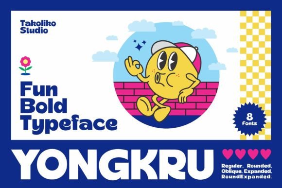 Discover Yongkru: A Fun, Bold Retro Font