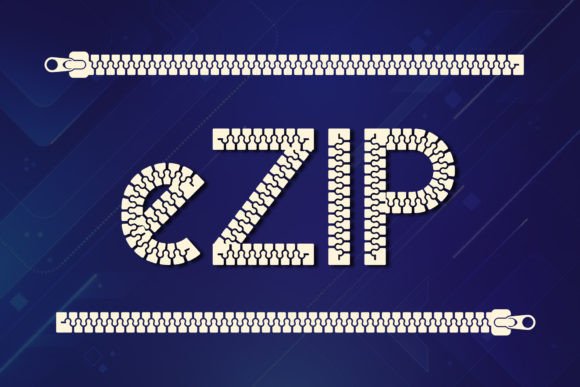 Ezip: A Playful Typeface Crafted from Zippers