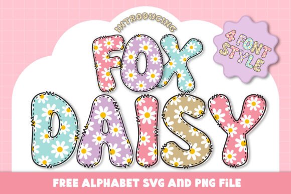 Fox Daisy: A Whimsical Color Font for Playful Designs
