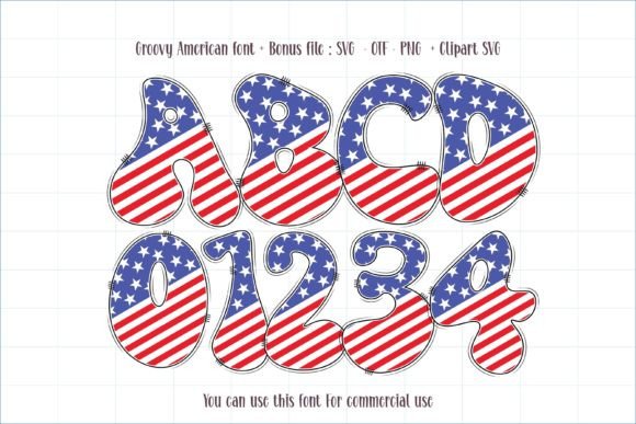 Groovy American: A Nostalgic Font Duo for Patriotic Design