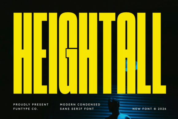 Heightall: Bold, Ultra-Condensed Sans Serif Typography