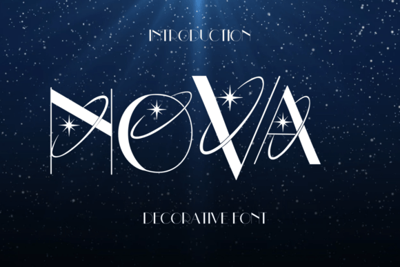 Nova: A Unique Decorative Font for Creative Projects