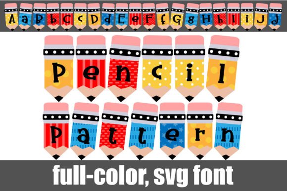 Pencil Pattern: A Vibrant Serif Font for Creative Projects