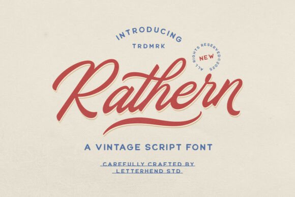 Rathern Vintage Script: Timeless Charm for Modern Designs