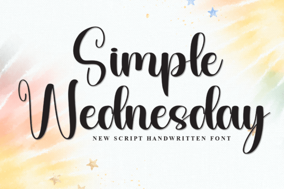 Simple Wednesday: A Charming Handwritten Font for Creative Projects