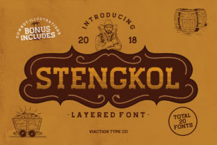 Stengkol: A Bold Slab Serif Font for Creative Design