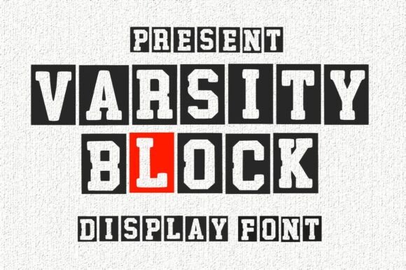 Varsity Block: Bold Collegiate Typography for Dynamic Designs